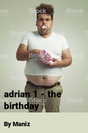 Book cover for Adrian 1 - the birthday, a weight gain story by Maniz