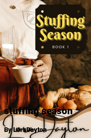 Book cover for Stuffing season, a weight gain story by LoraDayton