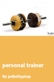 Book cover for Personal trainer, a weight gain story by Potbellypimp