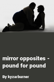 Book cover for Mirror opposites - pound for pound, a weight gain story by Kyzarburner