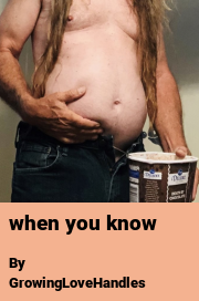 Book cover for When you know, a weight gain story by GrowingLoveHandles