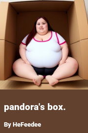 Book cover for Pandora's box., a weight gain story by HeFeedee