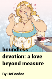 Book cover for Boundless devotion: a love beyond measure, a weight gain story by HeFeedee