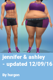 Book cover for Jennifer & ashley - updated 12/09/16, a weight gain story by Hurgon
