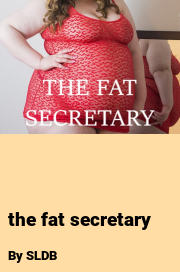 Book cover for The fat secretary, a weight gain story by SLDB