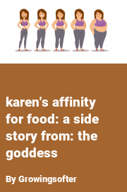 Book cover for Karen's affinity for food: a side story from: the goddess, a weight gain story by Growingsofter