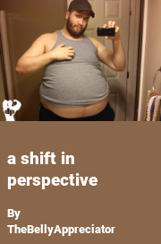 Book cover for A shift in perspective, a weight gain story by TheBellyAppreciator