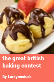 Book cover for The great british baking contest, a weight gain story by Lurkymcduck