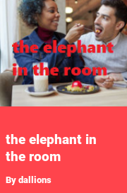 Book cover for The elephant in the room, a weight gain story by Dallions