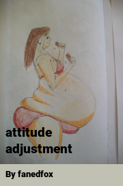 Book cover for Attitude adjustment, a weight gain story by Fanedfox