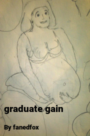 Book cover for Graduate gain, a weight gain story by Fanedfox