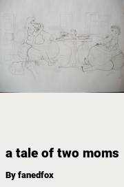 Book cover for A tale of two moms, a weight gain story by Fanedfox