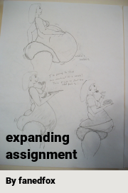 Book cover for Expanding assignment, a weight gain story by Fanedfox