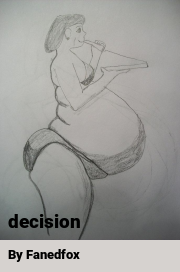 Book cover for Decision, a weight gain story by Fanedfox