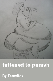 Book cover for Fattened to punish, a weight gain story by Fanedfox