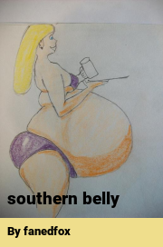 Book cover for Southern belly, a weight gain story by Fanedfox
