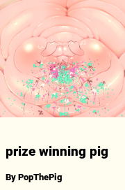 Book cover for Prize winning pig, a weight gain story by PopThePig