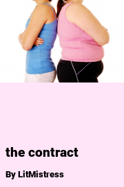 Book cover for The contract, a weight gain story by LitMistress
