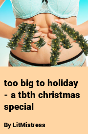 Book cover for Too big to holiday - a tbth christmas special, a weight gain story by LitMistress