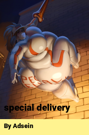 Book cover for Special delivery, a weight gain story by Adsein