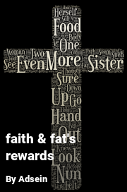Book cover for Faith & fat's rewards, a weight gain story by Adsein