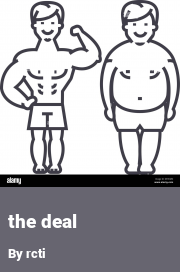 Book cover for The deal, a weight gain story by Rcti