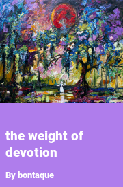 Book cover for The weight of devotion, a weight gain story by Bon