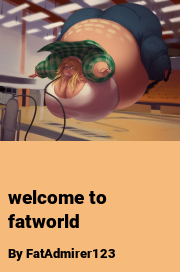 Book cover for Welcome to fatworld, a weight gain story by FatAdmirer123