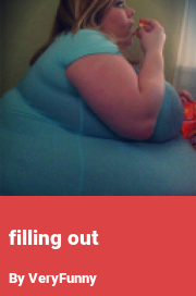 Book cover for Filling out, a weight gain story by VeryFunny