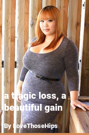 Book cover for A tragic loss, a beautiful gain, a weight gain story by LoveThoseHips