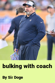 Book cover for Bulking with coach, a weight gain story by Sir Doge