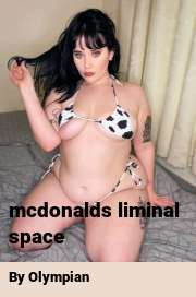 Book cover for Mcdonalds liminal space, a weight gain story by Olympian