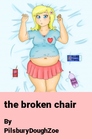 Book cover for The broken chair, a weight gain story by PilsburyDoughZoe