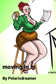Book cover for Moving in, a weight gain story by Polarisdreamer