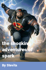 Book cover for The shocking adventures of spark, a weight gain story by Stevita