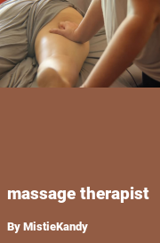 Book cover for Massage therapist, a weight gain story by MistieKandy