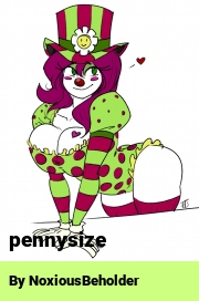 Book cover for Pennysize, a weight gain story by FilmFetishist