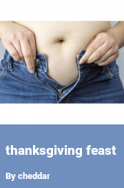 Book cover for Thanksgiving feast, a weight gain story by Cheddar