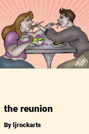 Book cover for The reunion, a weight gain story by Ljrockarts