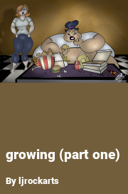 Book cover for Growing (part one), a weight gain story by Ljrockarts