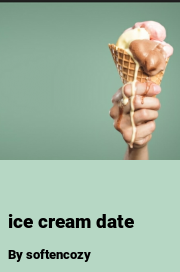 Book cover for Ice cream date, a weight gain story by Expanda