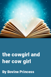 Book cover for The cowgirl and her cow girl, a weight gain story by Bovine Princess