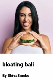 Book cover for Bloating bali, a weight gain story by ShivaSmoke