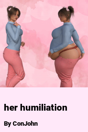 Book cover for Her humiliation, a weight gain story by ConJohn