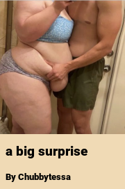 Book cover for A big surprise, a weight gain story by Chubbytessa
