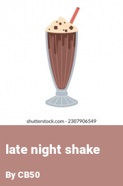Book cover for Late night shake, a weight gain story by CB50