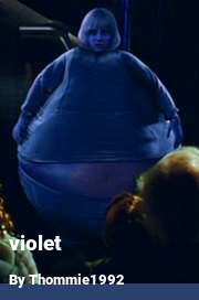 Book cover for Violet, a weight gain story by Thommie1992