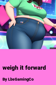 Book cover for Weigh it forward, a weight gain story by LbsGamingCo