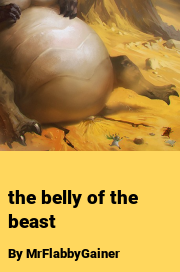 Book cover for The belly of the beast, a weight gain story by MrFlabbyGainer