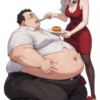 Feedeev, a 100lbs feedee From Switzerland